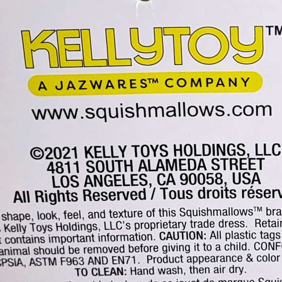 BELANA 🐮 O.G 2021 Blue & Cream Cow HugMee w Fur Belly Original Squishmallow NWT - Picture 9 of 9